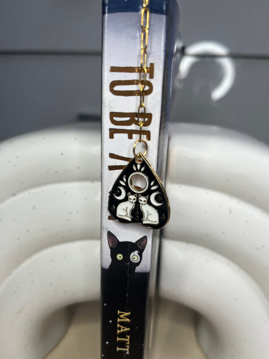 Black and White Gothic Cat Bookmark
