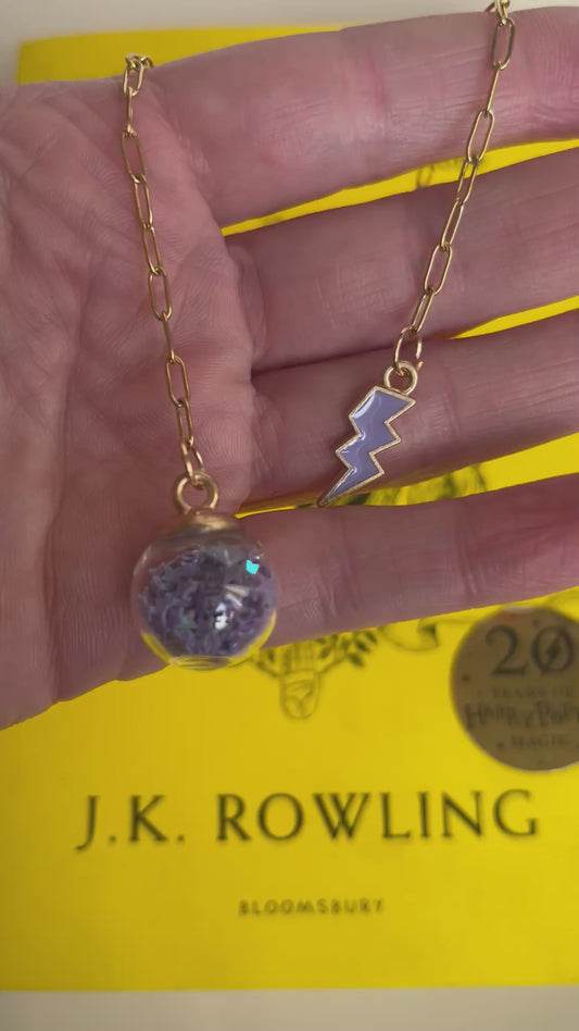 Purple Wishing Globe Magical Bookmark